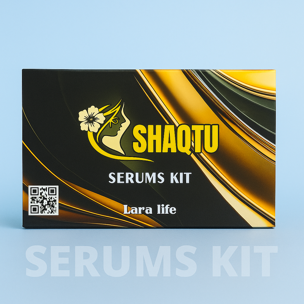 Shaqtu Serums Kit – 4 Serums for Brightening, Anti-Aging, Vitamin-C and Hydration